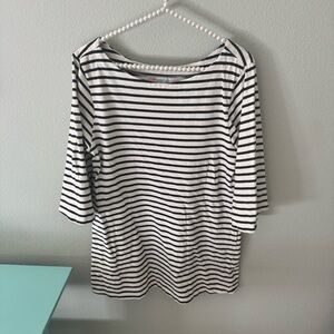 Free People Striped Dress in Black and White